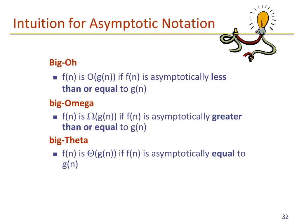 intuition for asymptotic notation