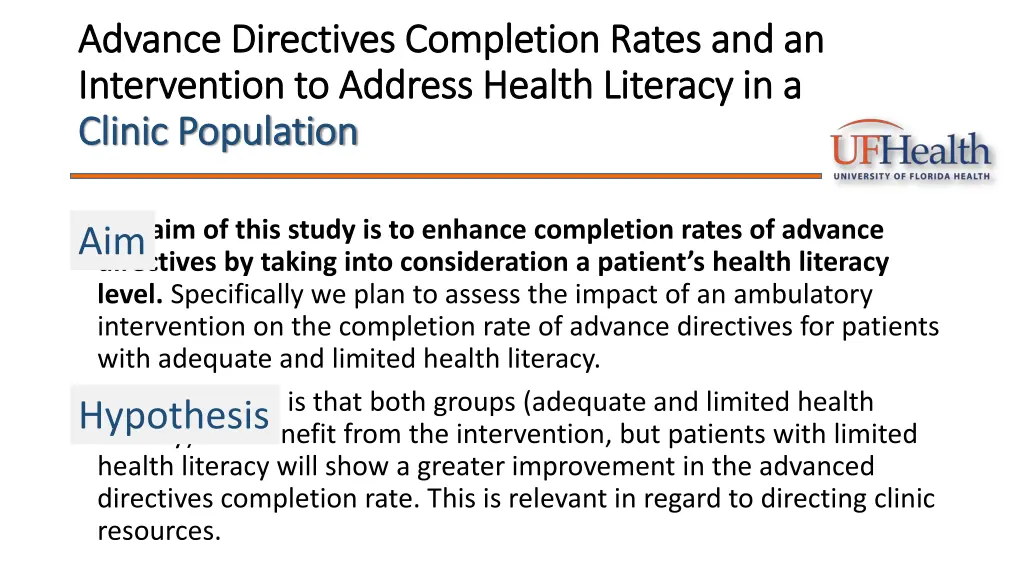 advance directives completion rates