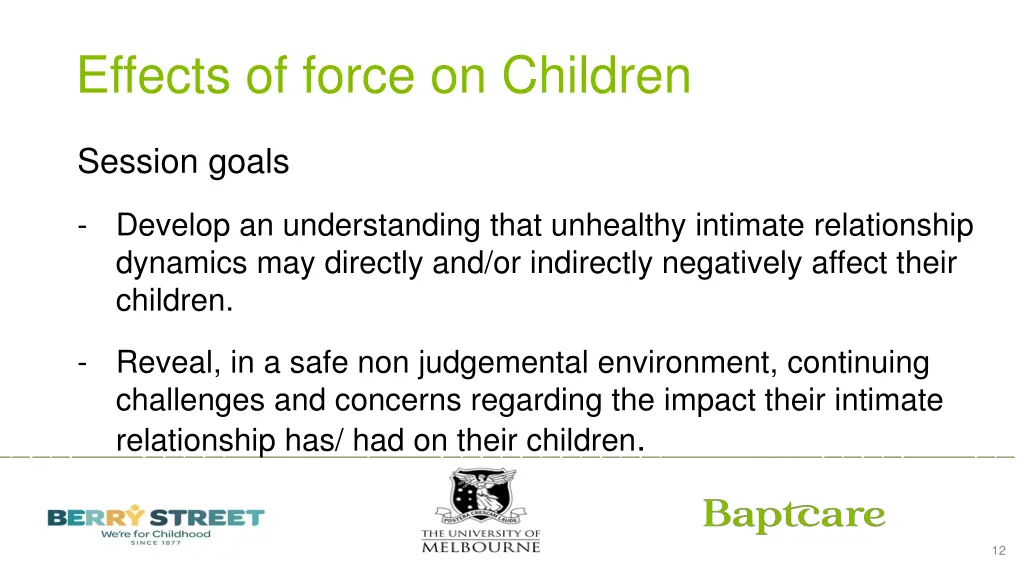 effects of force on children