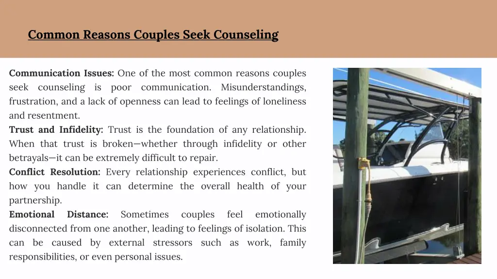 common reasons couples seek counseling