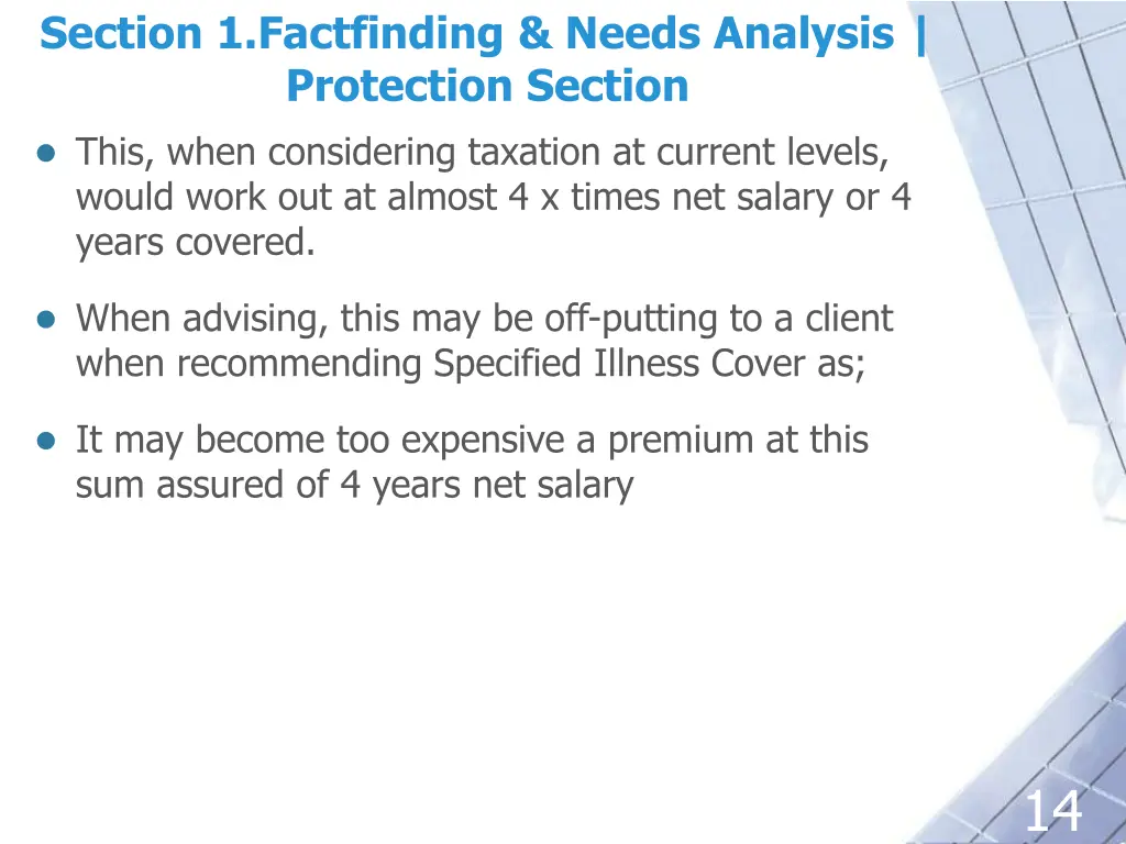 section 1 factfinding needs analysis protection 1