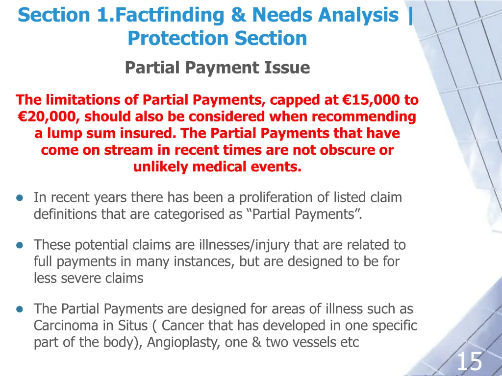 section 1 factfinding needs analysis protection 2