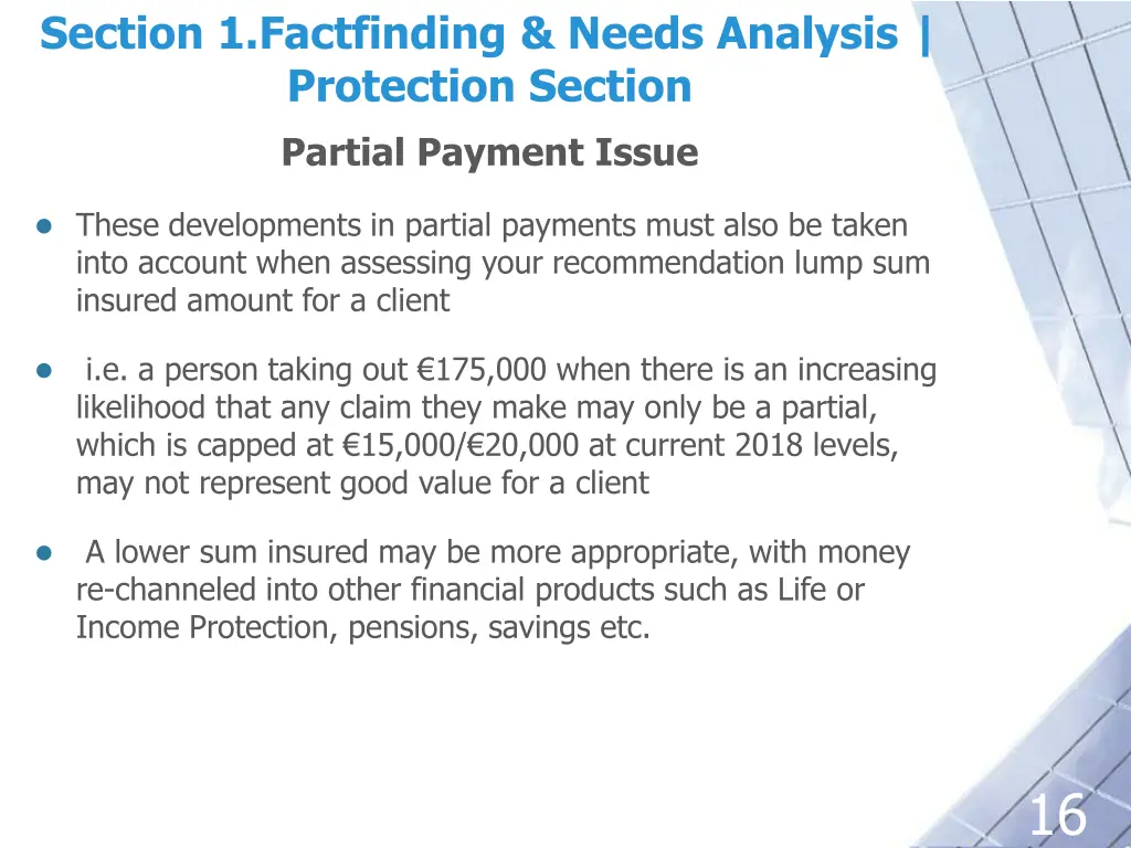 section 1 factfinding needs analysis protection 3