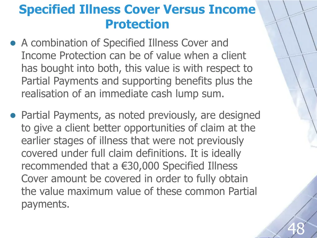 specified illness cover versus income protection 2