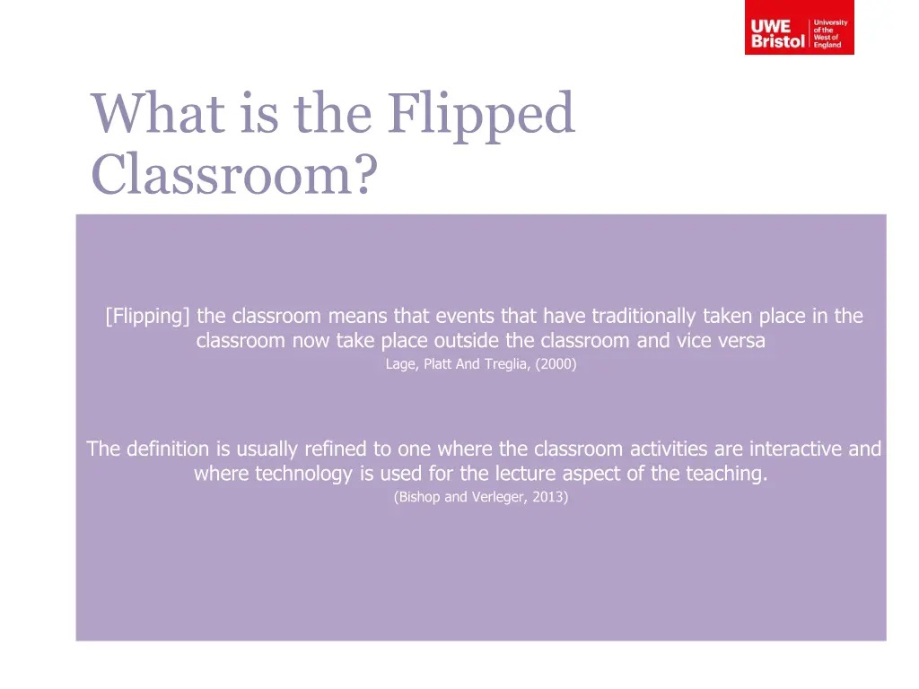 what is the flipped classroom