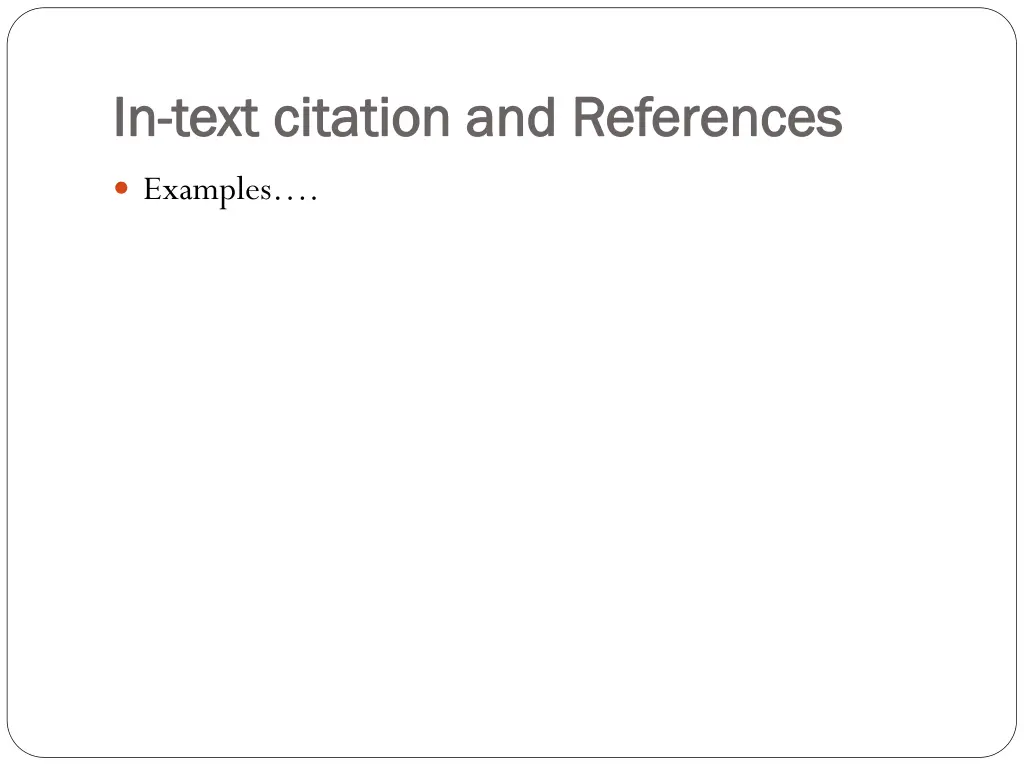 in in text citation and references text citation