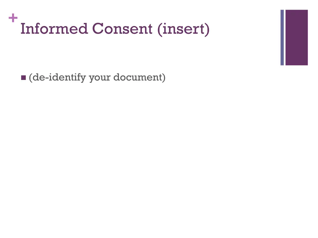 informed consent insert