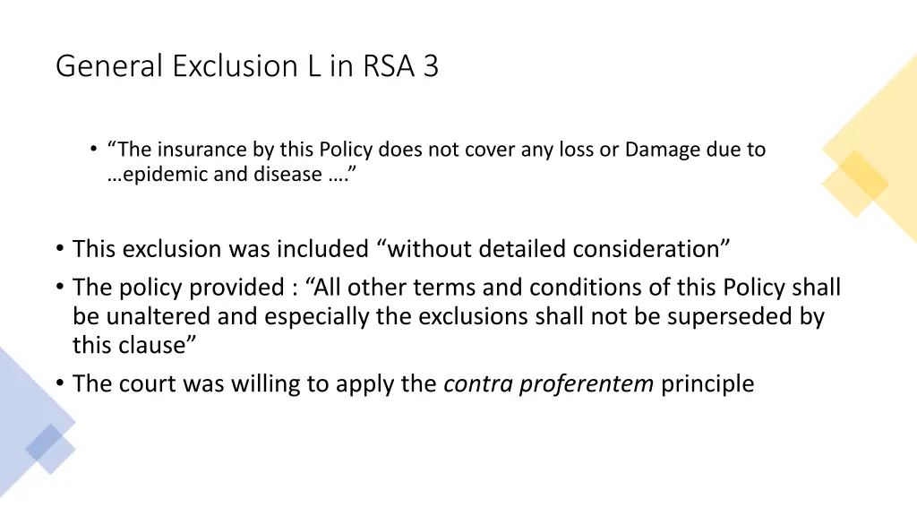 general exclusion l in rsa 3