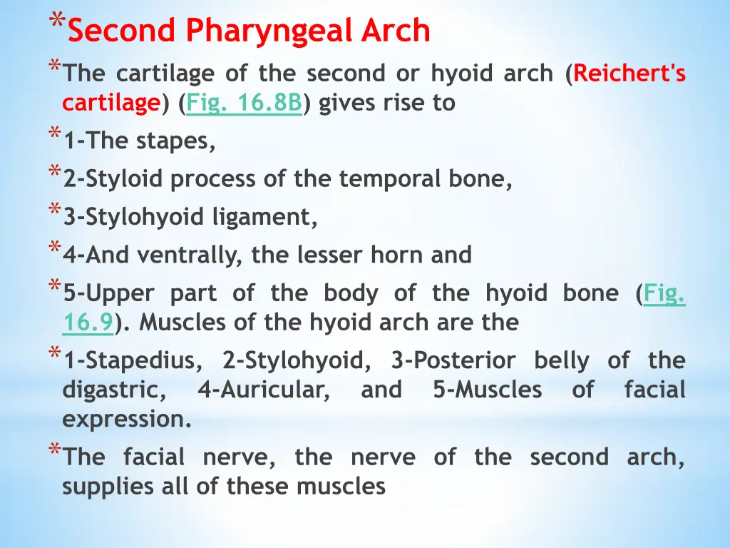 second pharyngeal arch the cartilage