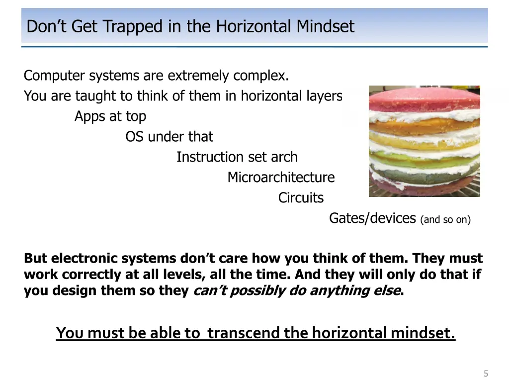 don t get trapped in the horizontal mindset