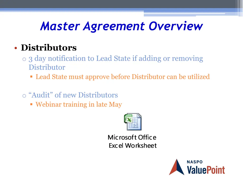 master agreement overview 10