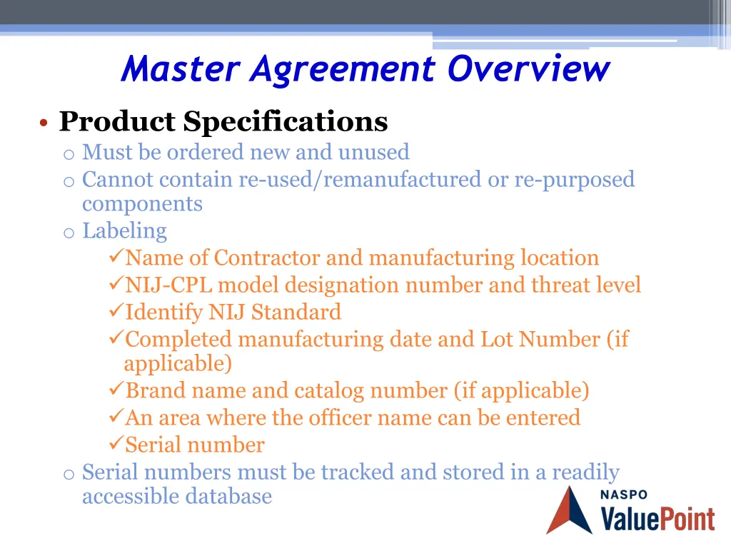 master agreement overview 3