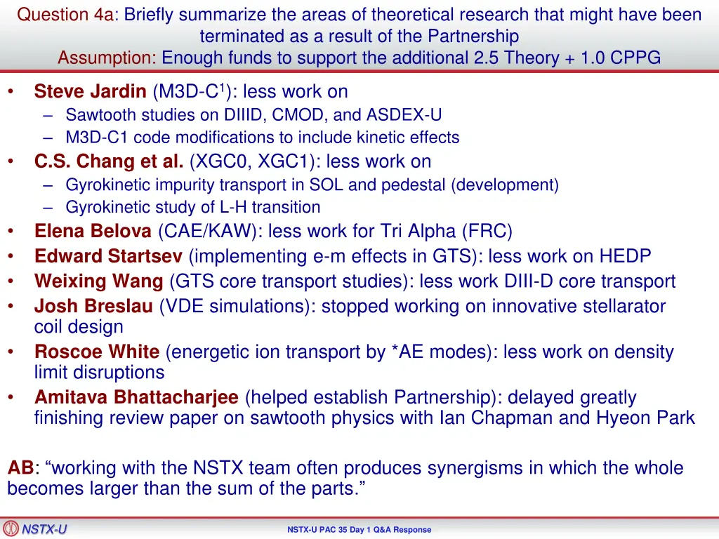 question 4a briefly summarize the areas