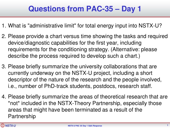 questions from pac 35 day 1