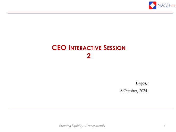 ceo i nteractive s ession 2