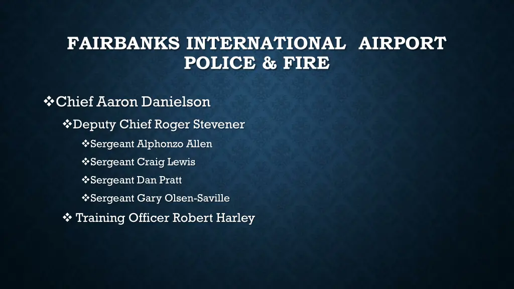 fairbanks international airport police fire