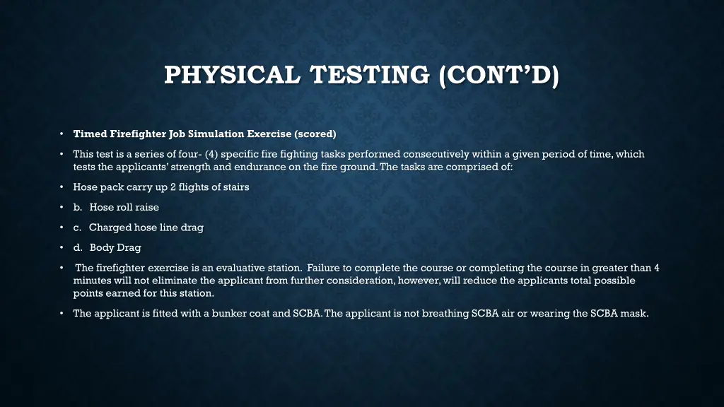 physical testing cont d 2