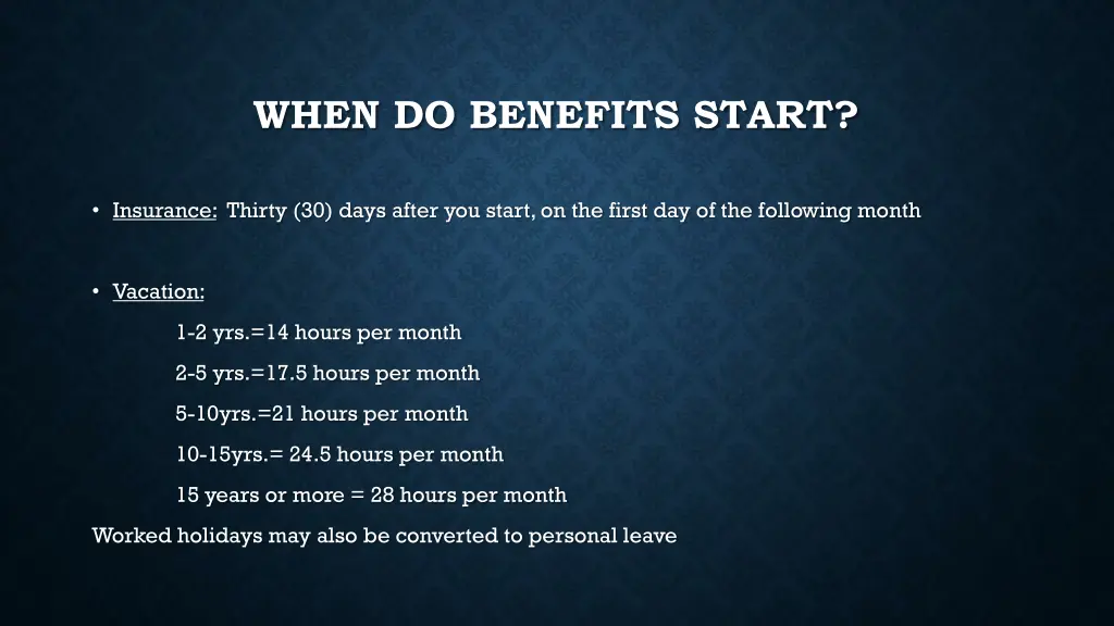 when do benefits start