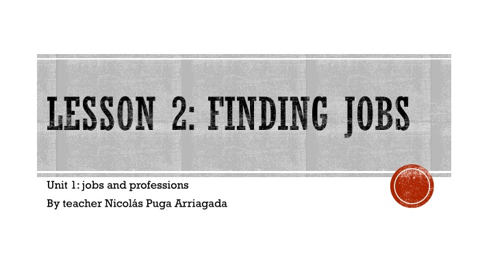 lesson 2 finding jobs