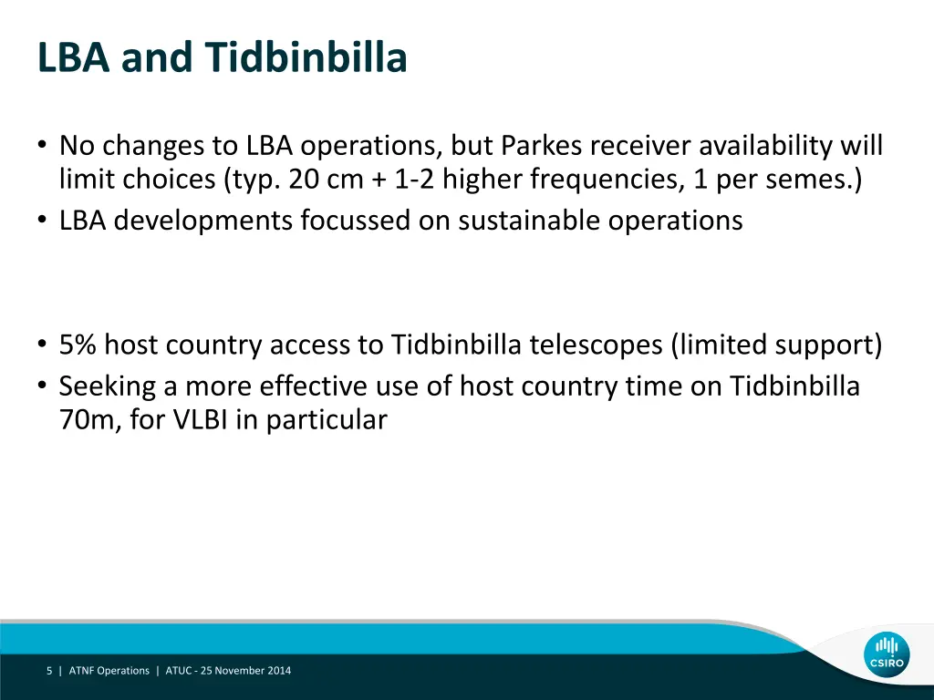 lba and tidbinbilla