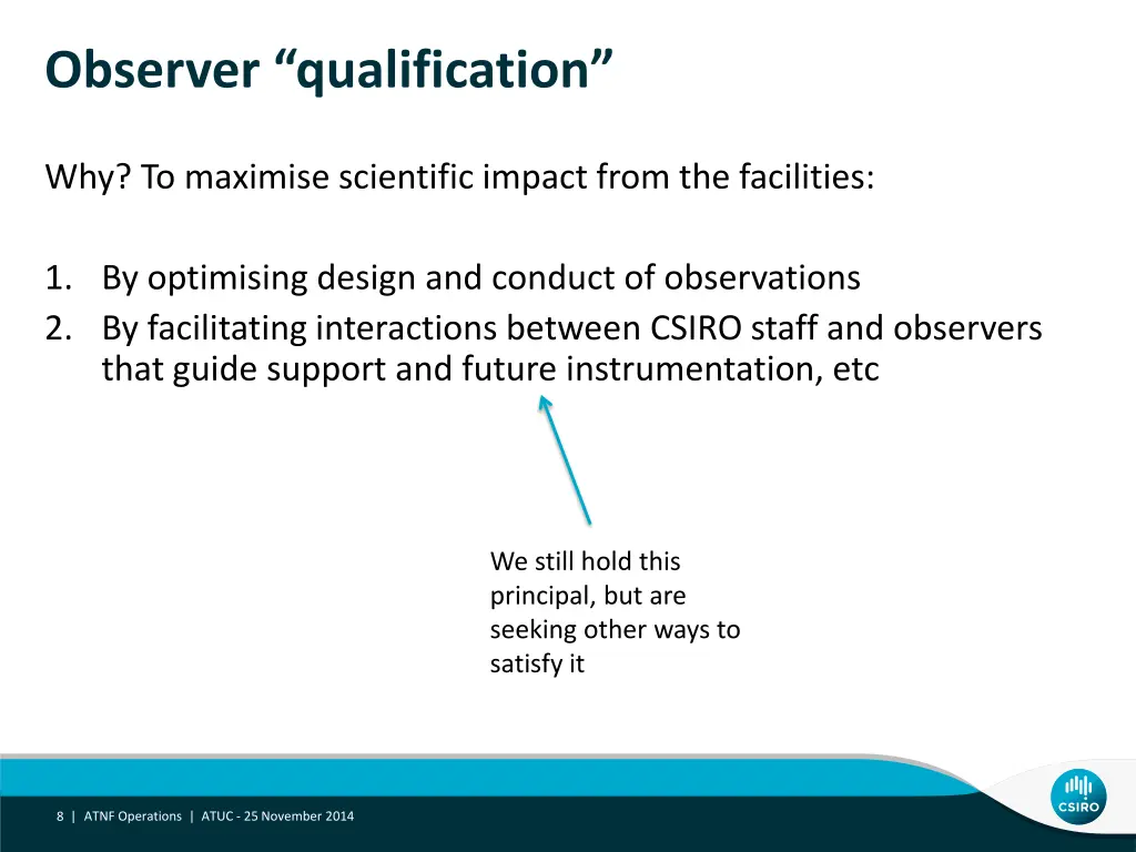 observer qualification