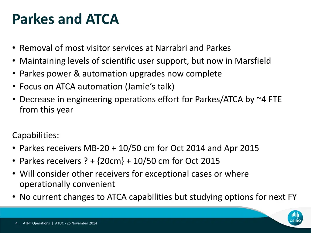 parkes and atca