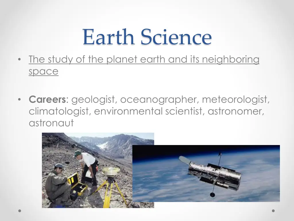 earth science the study of the planet earth