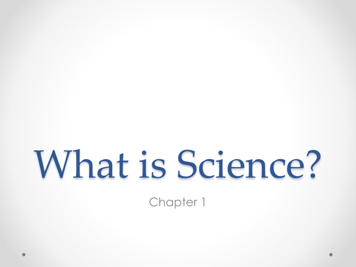 what is science chapter 1