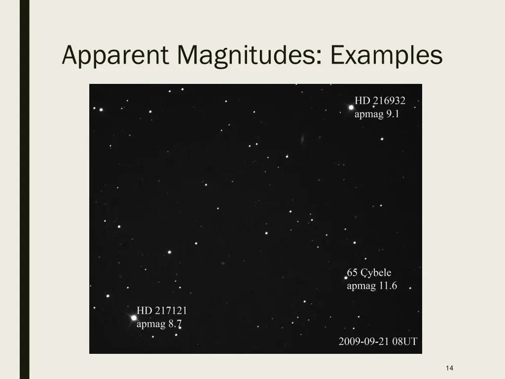 apparent magnitudes examples 1