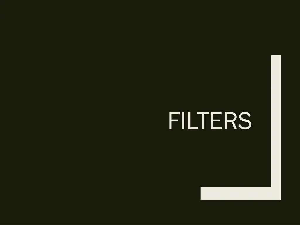 filters