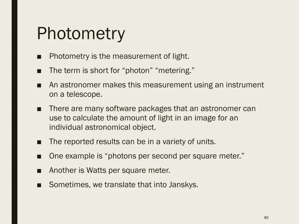 photometry