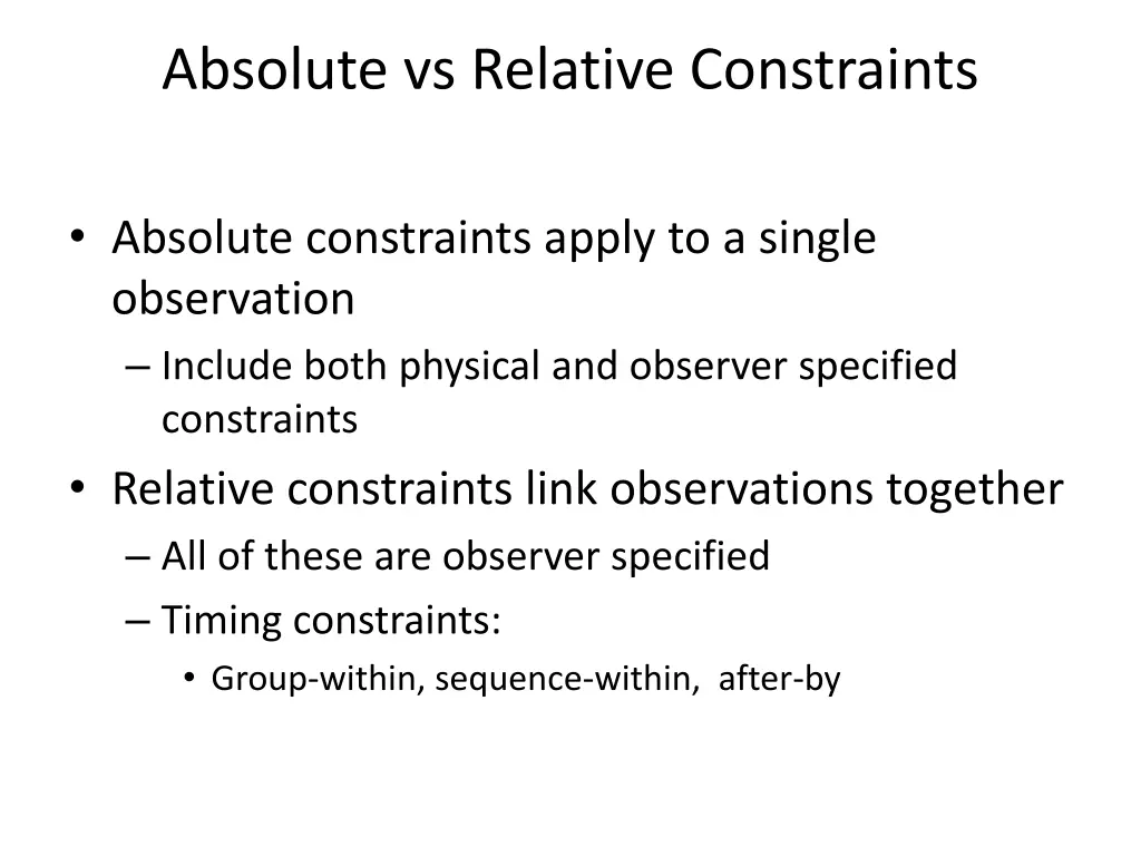 absolute vs relative constraints