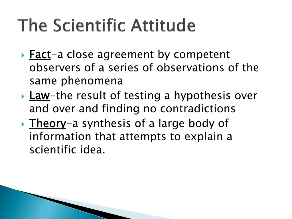 fact observers of a series of observations