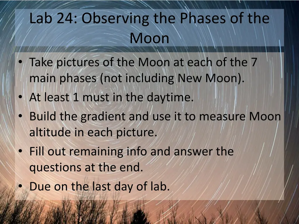 lab 24 observing the phases of the moon