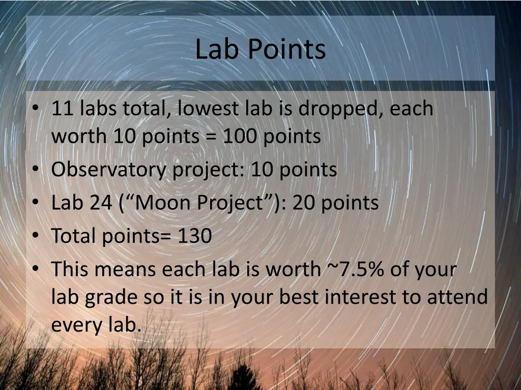 lab points