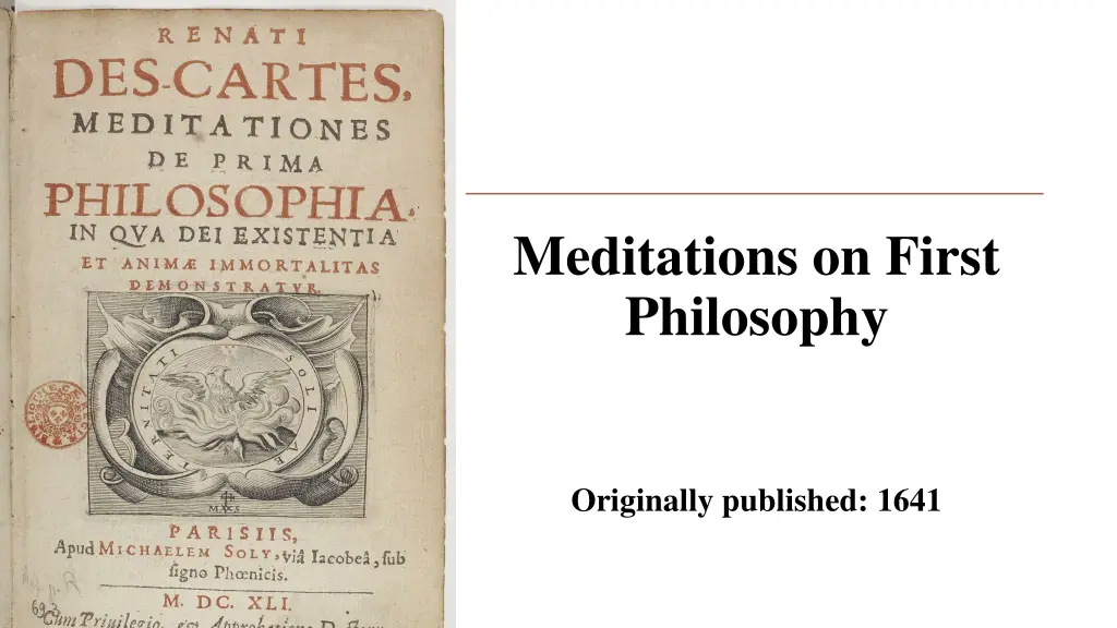 meditations on first philosophy