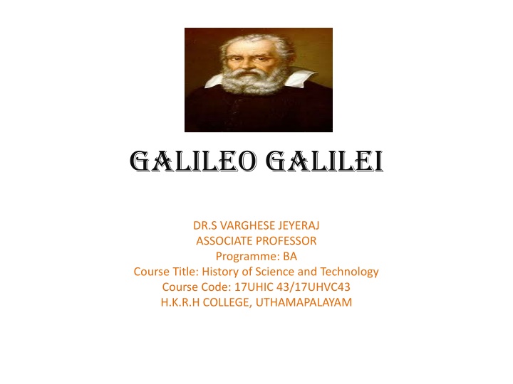 galileo galilei