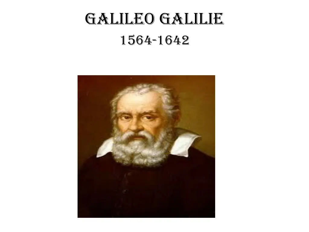 galileo galilie 1564 1642