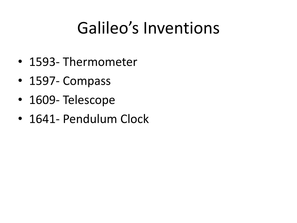 galileo s inventions