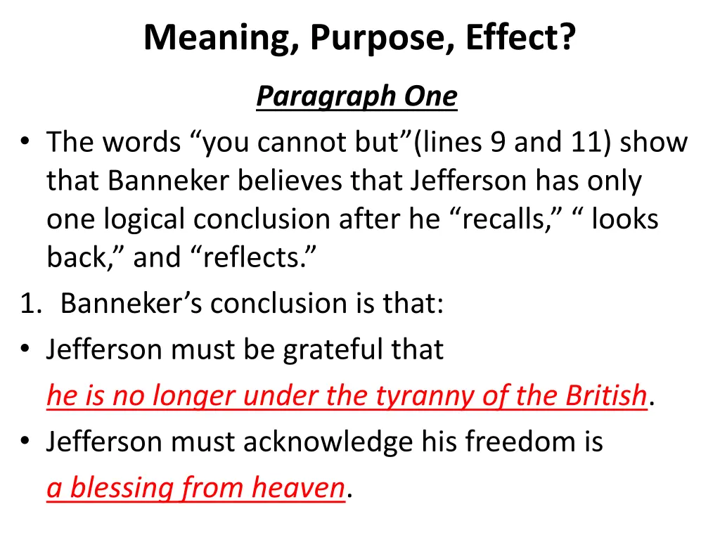 meaning purpose effect 1