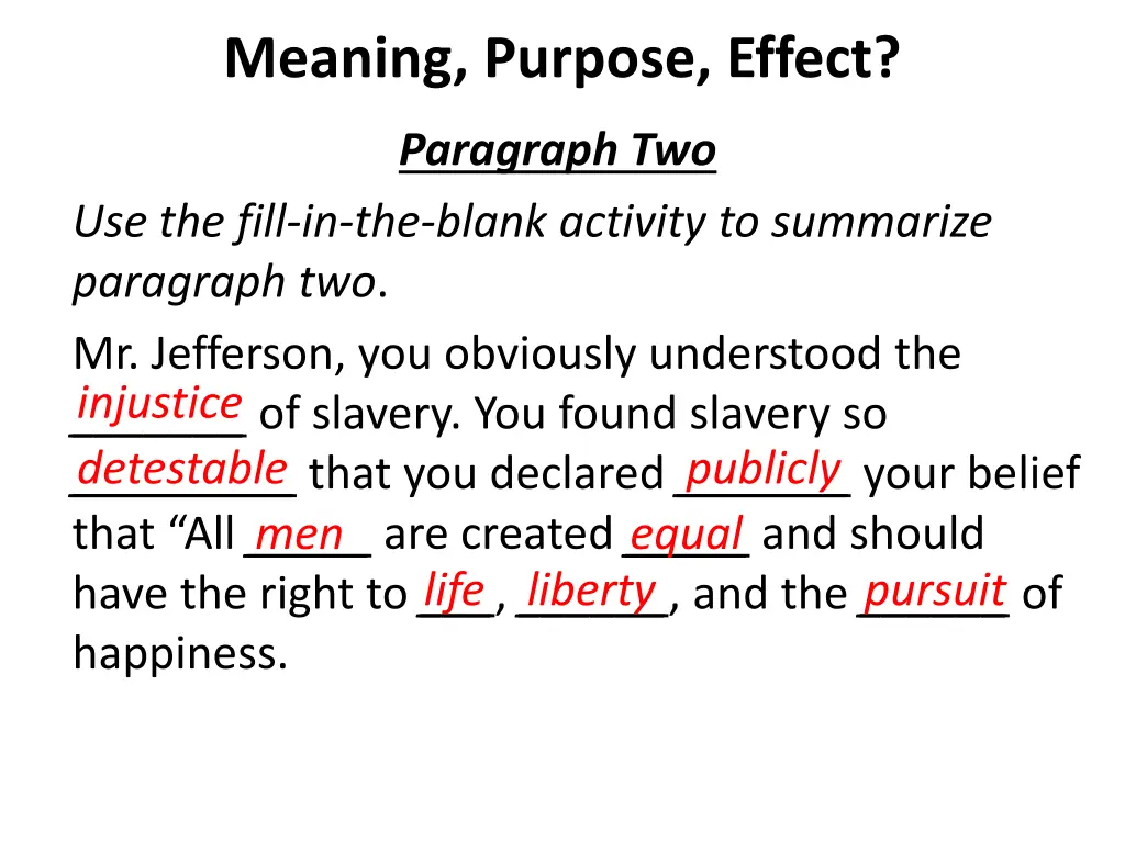 meaning purpose effect 4