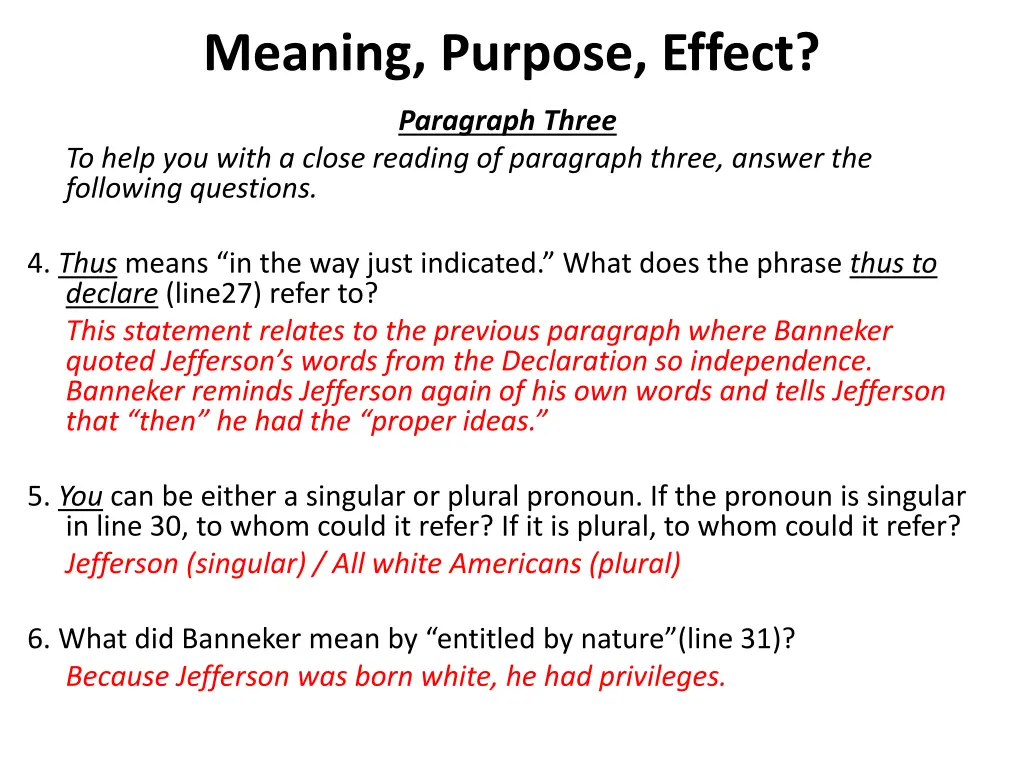 meaning purpose effect 6