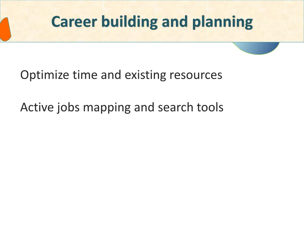 career building and planning 1