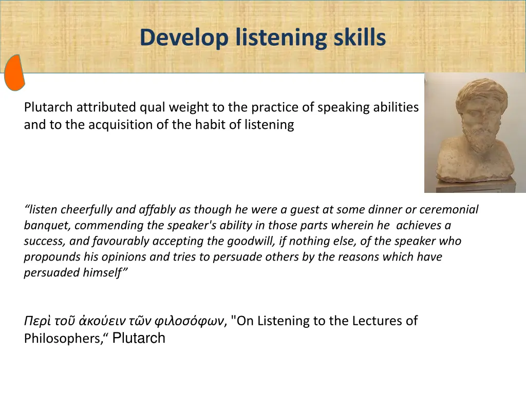 develop listening skills