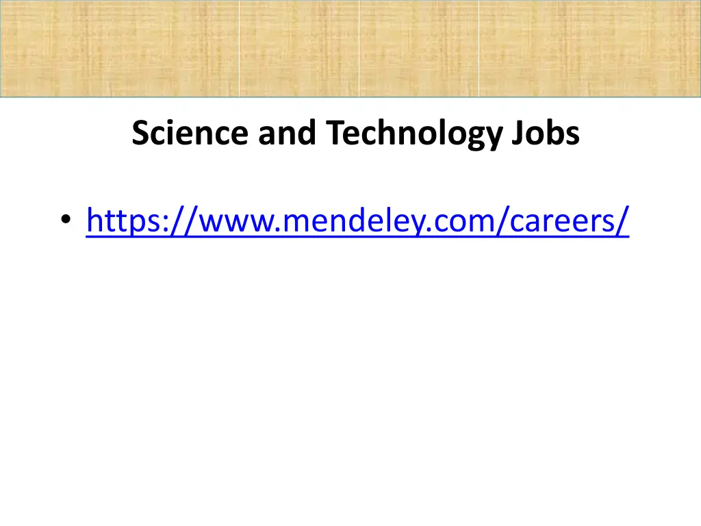 science and technology jobs