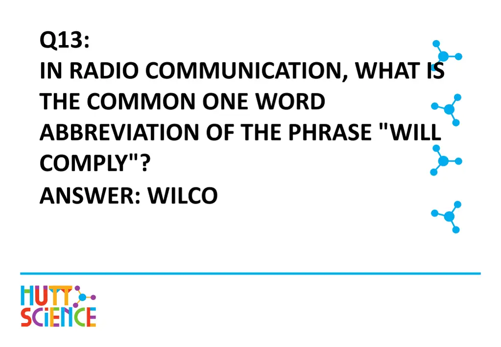 q13 in radio communication what is the common