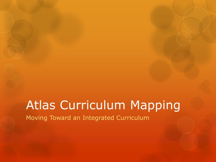 atlas curriculum mapping moving toward