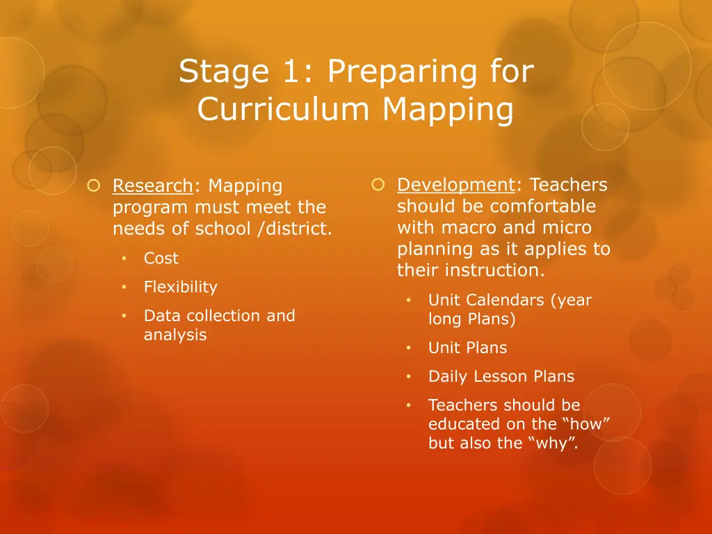 stage 1 preparing for curriculum mapping