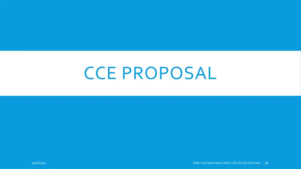 cce proposal