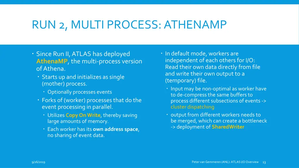 run 2 multi process athenamp